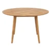 Ronde Tafel Met Een Vissengraatpatroon