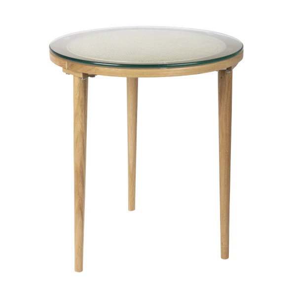 Rotan Bijzettafel Met Glasplaat 1 Rotan Bijzettafel Met Glasplaat