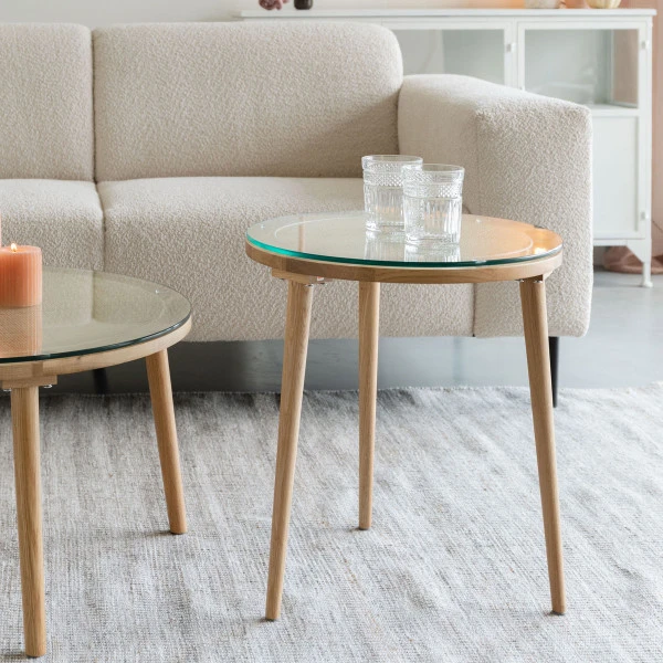 Rotan Bijzettafel Met Glasplaat 5 Rotan Bijzettafel Met Glasplaat - Afbeelding 5