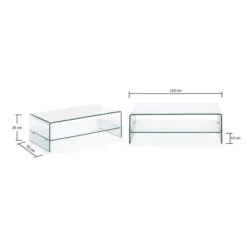 Salontafel Glas Rechthoekig 12 Salontafel Glas Rechthoekig -VTwonen Verkoopwinkel salontafel glas laforma burano 110 04 800x800 1