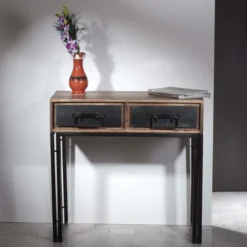 Houten Sidetable Sheeshamhout -VTwonen Verkoopwinkel sidetable lavis havel 05 800x800 1