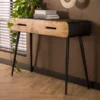 Sidetable Met 2 Mangohouten Lades