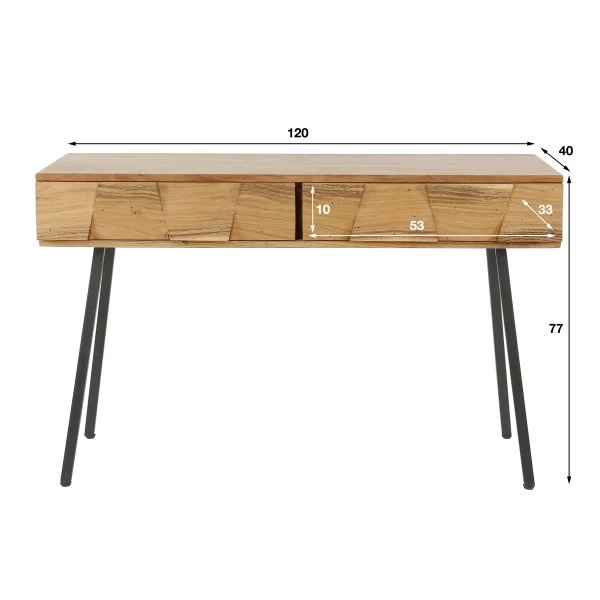 Stoer Acaciahouten Kaptafel 5 Stoer Acaciahouten Kaptafel - Afbeelding 5