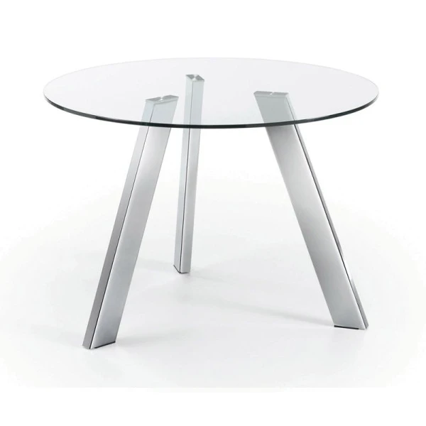 Ronde Glazen Eettafel 2 Ronde Glazen Eettafel - Afbeelding 2