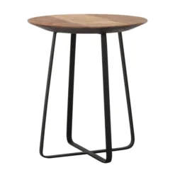 Teak Bijzettafel Schuine Rand