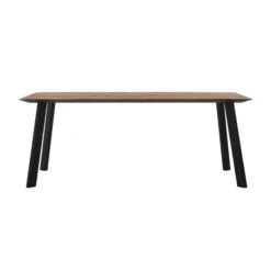 Teak Eettafel Met Verjongde Rand