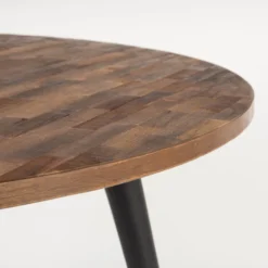 Ronde Eettafel Gerecycled Teak -VTwonen Verkoopwinkel teak retro eettafel mo lumz home 04