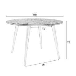 Ronde Eettafel Gerecycled Teak -VTwonen Verkoopwinkel teak retro eettafel mo lumz home 08