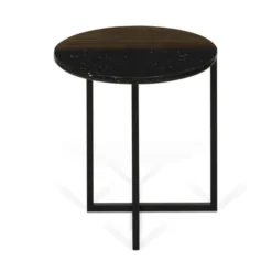 Tafeltje Walnoot En Zwart Marmer -VTwonen Verkoopwinkel temahome sonata tafeltje walnoot en zwart marmer 07