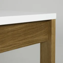 Scandinavische Eettafel Wit Met Eiken -VTwonen Verkoopwinkel tenzo birka moderne eettafel wit met eiken 06