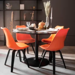 Ronde Eettafel Trompetvoet -VTwonen Verkoopwinkel tenzo taco ronde eettafel trompetvoet 04