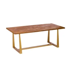 Eettafel Mangohout Met Goud