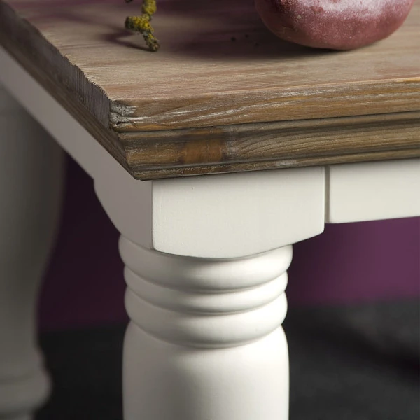 Landelijk Tafeltje Vierkant Grijs 2 Landelijk Tafeltje Vierkant Grijs - Afbeelding 2