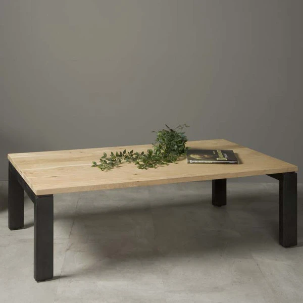 Eiken Salontafel Rechthoekig 2 Eiken Salontafel Rechthoekig - Afbeelding 2