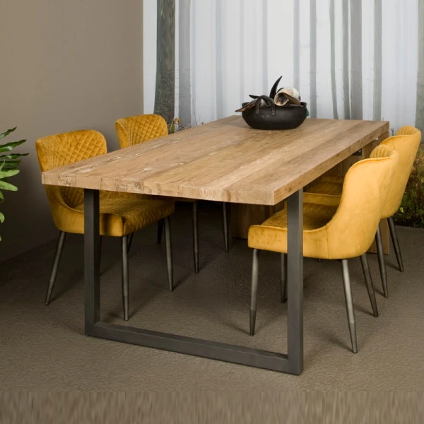 Teak Eettafel 2 Teak Eettafel - Afbeelding 2