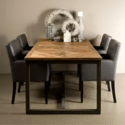 Eettafel Teakhout Mozaiek