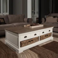 Landelijke Salontafel Met Manden