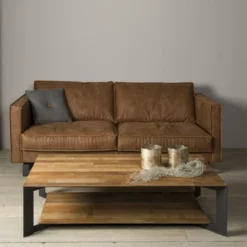 Salontafel Metaal Met Hout 6 Salontafel Metaal Met Hout -VTwonen Verkoopwinkel tower living pandora salontafel metaal met hout 03