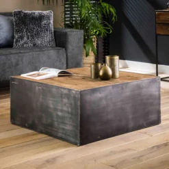Vierkant Blok Salontafel Industrieel