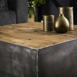 Vierkant Blok Salontafel Industrieel -VTwonen Verkoopwinkel vierkant blok salontafel industrieel raft giani 03