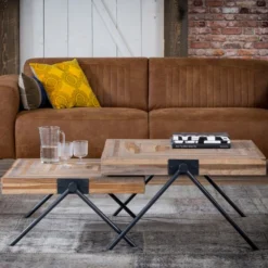 Vierkante Salontafel Teakhout 5 Vierkante Salontafel Teakhout -VTwonen Verkoopwinkel vierkante teakhouten salontafel giani teca 02