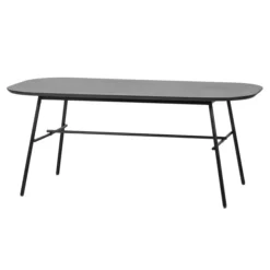 VTwonen Zwarte Mangohouten Eettafel