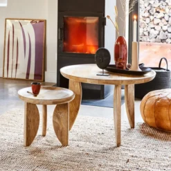 VTwonen Bijzettafelset Mangohout