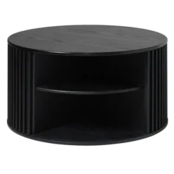 Ronde Salontafel Zwart -VTwonen Verkoopwinkel wandkast zwart bodio togo 02 1