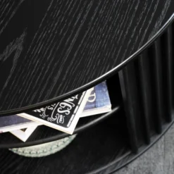 Ronde Salontafel Zwart -VTwonen Verkoopwinkel wandkast zwart bodio togo 05 1