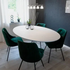 Ovale Eettafel Trompetvoet