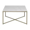 Salontafel Wit Marmer En Goud