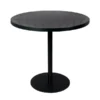 Zuiver Zwarte Ronde Bistrotafel