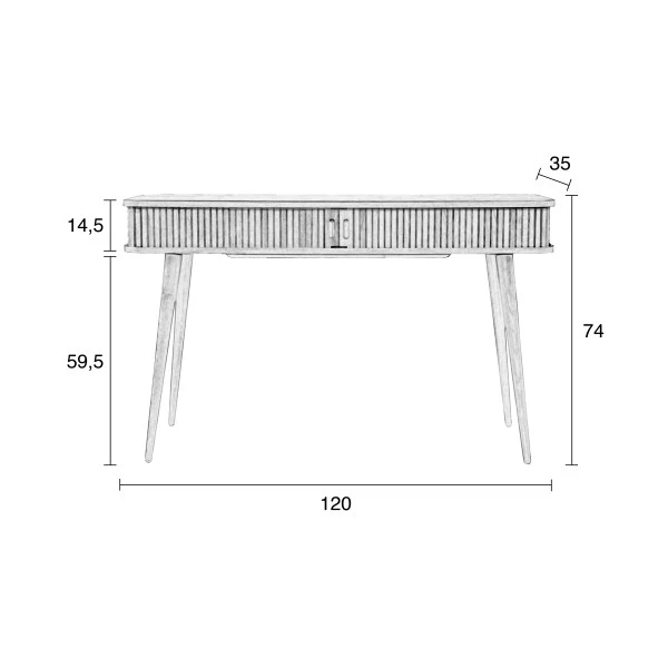 Zuiver Design Sidetable Walnoot 9 Zuiver Design Sidetable Walnoot - Afbeelding 9