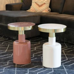 Zuiver Emaille Bijzettafel -VTwonen Verkoopwinkel zuiver glam emaille bijzettafel 05