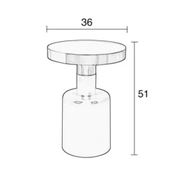 Zuiver Emaille Bijzettafel -VTwonen Verkoopwinkel zuiver glam emaille bijzettafel 07