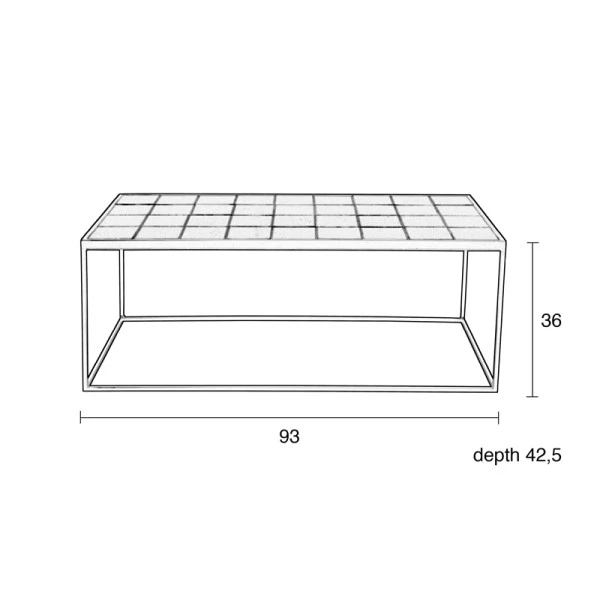 Zuiver Salontafel Met Keramische Tegels 5 Zuiver Salontafel Met Keramische Tegels - Afbeelding 5