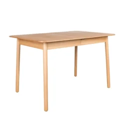 Zuiver Uitschuifbare Eettafel Essenhout -VTwonen Verkoopwinkel zuiver glimps verstelbare eettafel natural hout 02 1