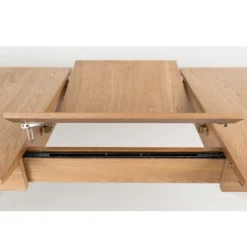 Zuiver Uitschuifbare Eettafel Essenhout -VTwonen Verkoopwinkel zuiver glimps verstelbare eettafel natural hout 11 1