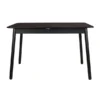 Zuiver Uitschuifbare Eettafel Zwart Hout