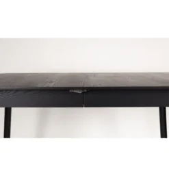 Zuiver Uitschuifbare Eettafel Zwart Hout -VTwonen Verkoopwinkel zuiver glimps verstelbare eettafel zwart geverfd hout 07