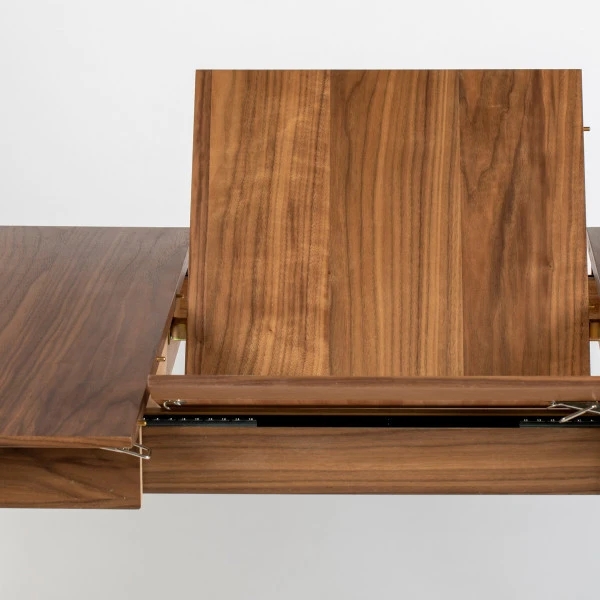 Zuiver Walnoot Eettafel Uitschuifbaar 7 Zuiver Walnoot Eettafel Uitschuifbaar - Afbeelding 7