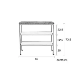 Zuiver Zilveren Trolley 15 Zuiver Zilveren Trolley -VTwonen Verkoopwinkel zuiver gusto zilveren trolley 08