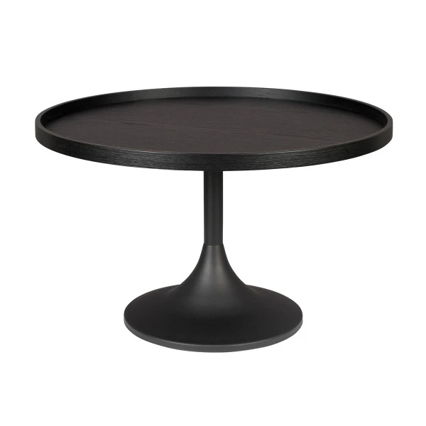 Zuiver Ronde Salontafel Zwart Eiken 1 Zuiver Ronde Salontafel Zwart Eiken
