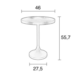 Zuiver Zwarte Bijzettafel -VTwonen Verkoopwinkel zuiver jason zwarte bijzettafel 07