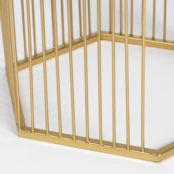Zuiver Zeshoekige Metalen Bijzettafel 7 Zuiver Zeshoekige Metalen Bijzettafel - Afbeelding 7
