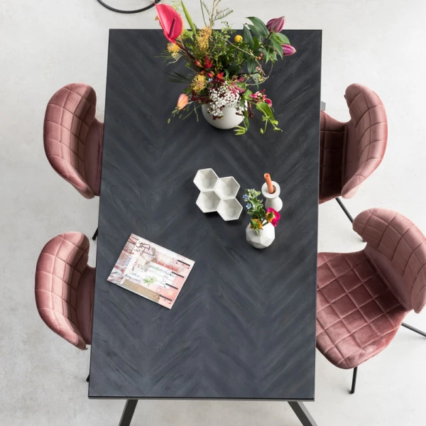 Zuiver Zwarte Visgraat Tafel 11 Zuiver Zwarte Visgraat Tafel - Afbeelding 11