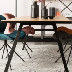 Zuiver Visgraat Eettafel Eiken -VTwonen Verkoopwinkel zuiver seth eiken werktafel 08