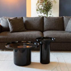 Zuiver Zwarte Design Bijzettafel -VTwonen Verkoopwinkel zuiver shiny bomb zwarte design bijzettafel 3