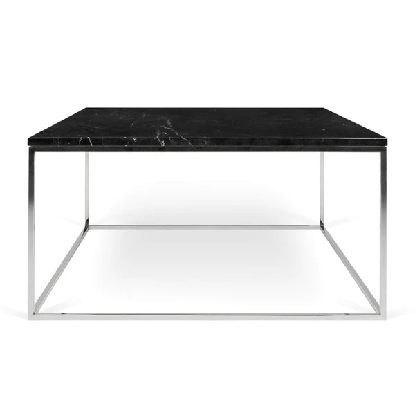 Zwarte Salontafel Marmer 75 Cm 2 Zwarte Salontafel Marmer 75 Cm - Afbeelding 2